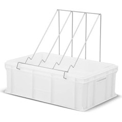 LYSON Plastic Discapping Tray with Plastic Strainer and Stainless Steel Universal Frame Stand, 20 cm High, Beekeeping Accessories, Beekeeping Equipment