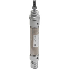 MI10X10SCA MI16X25SCA MI20 MI25X60SCA MI32X80SCA kleiner pneumatischer Edelstahl-Mini-Zylinderhub, 25–200 mm, 1 Stück (30 mm Hub, MI32)