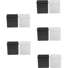 OKUMEYR 10 Sätze Objektträger-Färbegestell Dekanterverschluss aus Glas Gestell für Mikroskop-Objektträger Objektträger-Färbegläser Glas-Nano-Reparaturflüssigkeitsset Plastik