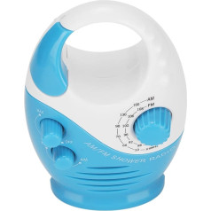 Radios Portable AM FM Radio Portable Hook Type Waterproof Broadcast Music Shower Speaker Radio Blue