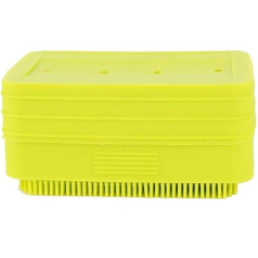 Cyrank Cleaning Brush with Cleaning Brush, Travel Soap Case, Silicone Container, Soap Case, Silicone Soap Case Holder, Multifunctional Soap Dish with Soft Bristles for Home