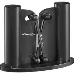 Seecode X2 Knife Sharpener, for All Knives, Proven Sharpening Technology, X-Shape Arrangement of 2 Tungsten Carbide Arms, Unique Shaping, Sturdy Frame for Left and Right-Handed Users, Black, 20285