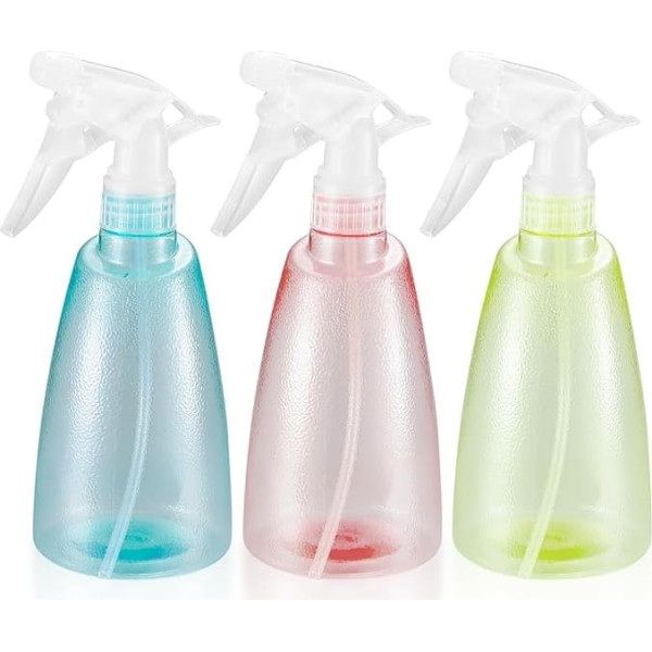 500ml Water Spray Bottles Empty Spray Bottles Plastic Refillable for Home Hairdressers Gardening Flowers Plants Spray Bottles