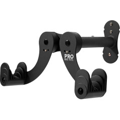 Pro Bike Tool Space-Saving Bike Wall Mount Adjustable bicycle storage and holder ideal for the garage, basement or living space., black