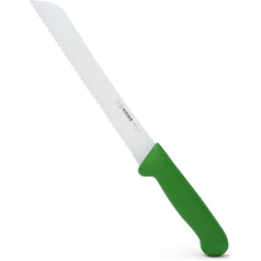 Giesser seit 1776 - Made in Germany - Brotmesser 21 cm Veggie, grün, nachhaltiger Griff, rutschfest, wellenschliff, rostfrei, scharfes Messer für gesunde Küche