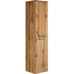 Saturnus Bathroom Cabinet, 130 cm, Oak, Shelf, Cabinet, Tall Cabinet, Furniture