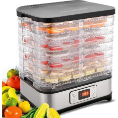Meykey Food Dehydrator with Temperature Control, Dehydrator for Food, Fruit, Meat, BPA-Free, 5 Racks, 250 W