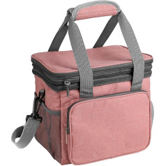 Marstey Cool Bag -14L - Cool Bag Small Foldable Double Decker Lunch Bag Reusable Lunch Bag with Adjustable Shoulder Strap for Camping, Picnic, BBQ, Office