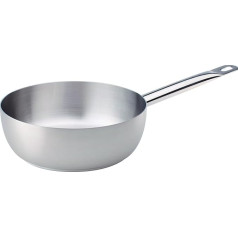Pentole Agnelli Edelstahl 18/10 Kasserolle konisch 24 cm Stahl