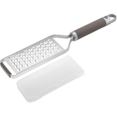 ZWILLING Pro Grater, Medium, Length: 34 cm, Stainless Steel, Non-Slip and Ergonomic Handle, Grey