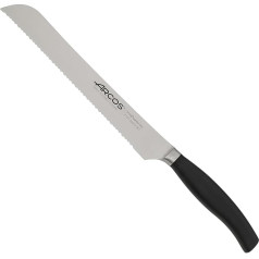 Arcos Clara Series Bread Knife - Forged Stainless Steel Nitrum - Blade of 200 mm - Handle Made of Injected Polypropylene - Colour Black