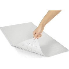 Vive Non-Slip Shower Mat, XL Rubber Bath Safety Mat, Non-Slip or Non-Slip, Long, Rectangular Bath Floor Mat, for Children, Elderly, Bathrooms
