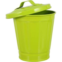 iplusmile Office Desk Paper Can, Trash Can, Decorative Trash Basket with Lid, Vintage Portable Mini Table Trash Bin for Bedroom, Bathroom