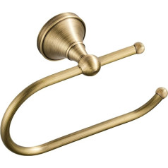 Celbon Brushed Bronze Wall Mounted Toilet Roll Holder Antique Brass 17cm Deep Bathroom Kitchen Brushed Bronze