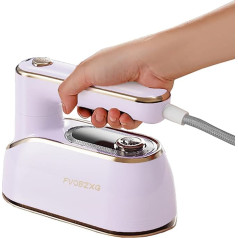 Mini Steam Iron, 1200 W Foldable Portable Travel Iron, Ceramic Non-Stick Soleplate, 20 Seconds Quick Heating, Small Iron Steam for Home and On the Go Steamer
