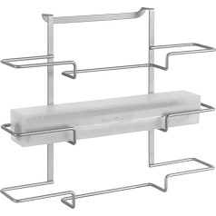 Metaltex Galileo Foil Holder Roll Holder, Metal, Silver, 36 x 9 x 30 cm