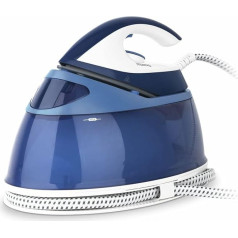 H.Koenig V34 Steam Iron Station / Consistent Steam Output: Max 90 g/min / Ceramic Sole / Horizontal and Vertical Steam Boost Function / 6 Bar / 2 Litre Capacity / Blue