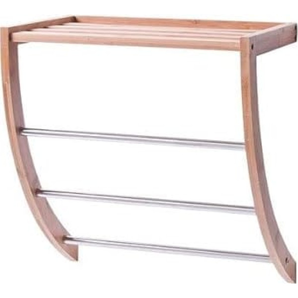 Zeller 13595 Towel Rail 38 x 24 x 40 Bamboo/Chrome by Zeller