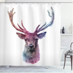 ABAKUHAUS Multicoloured Shower Curtain