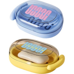 2 Pack Travel Soap Container, Soap Holder with Lid, Portable Soap Container, Sealed with Cover, Waterproof and Moistureproof for Travel, Camping, Outdoor, Gym, Bathroom