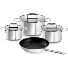 Schulte-Ufer Industar Diamas-Pro 163059-28 Saucepan Set of 4 Stainless Steel with Test Winner