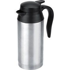 Car Kettle 12 V 120 W 750 ml Stainless Steel Travel Kettle Car Kettle with Cigarette Lighter Portable Travel Kettle for Hot Water, Coffee, Tea