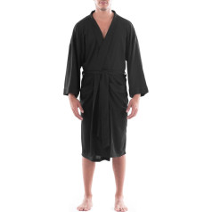 Fruit of the Loom Men's Waffle Kimono Robe Bathrobe