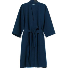 Glamptex Supreme Waffle Bath Robe Ladies Mens White Lightweight Hotel Cotton Dressing Gown
