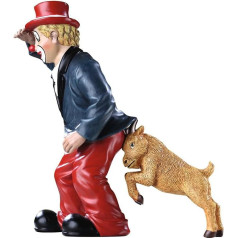 Gildeclown Gilde Decorative Figure Clown the Ambush - Decorative Figure Dog - Decorative Living Room Small Decorative Figure Clown in Gift Box - Decoration Gift Christmas Women Men - Height 14 cm