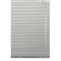 Deco Company Aluminium Clamp-on Roller Blind, Privacy screen, Light and Glare protection, All Mounting Parts Included, Silver, 80 x 220 cm