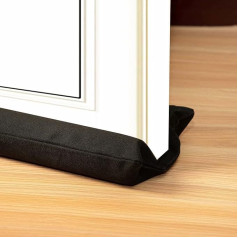 Marwood Under Door Draught Excluder 30-38 Inch Adjustable Wind Stopper for Door and Window Foam Door Sweep Air and Noise Blocker for Bottom of Doors, Double Sided Seal