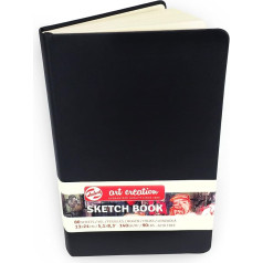 Royal Talens Art Creation Hard Cover Sketchbook 80 Sheets 140gsm 13 x 21 cm Black Cover