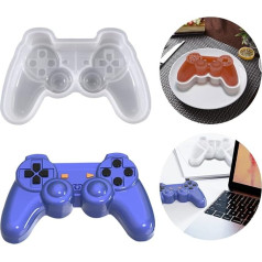 Voyyphixa 3D Gamepad Silicone Moulds Epoxy Resin Game Controller Game Grip Epoxy Resin Moulds Video Game Resin Silicone Mould Fondant Casting Mould for Chocolate, Cake, Soap, Aromatherapy Wax