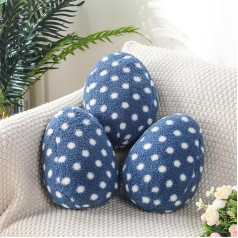 Namalu Room Pack of 3 Cute Decorative Cushions 25 cm Eggs Cuddly Cushion Cute Decorative Cushions for Children Girls Boys Funny Sofa Cushion Decorative Cushion for Children's Room Baby Room Bedroom