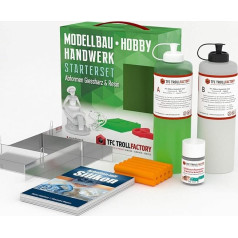TFC Troll Factory Starter Set for DIY Silicone Moulds for Epoxy Resin & Resin | Medium Hard Silicone Rubber, Mould Set, DIY Mould Making & Casting