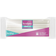 Sculpey III Polymer Oven Baking Clay Silver Non Toxic 237g Ideal for Modeling, Modeling, Modeling, Holidays, DIY, Mixed Media and School Projects Perfect for Kids and Beginners