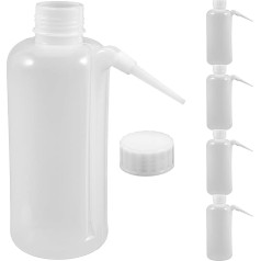 HOMSFOU Pack of 5 Communion Cup Filler Plastic Squeeze Bottle Communion Juice Dispenser with Side Straw Church Bottle Holy Spices Bottles Ceremony Communion Supplies