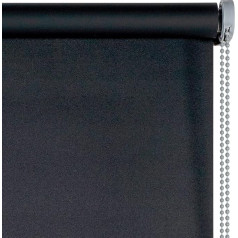 Blackout Roller Blind, 100% Blackout, Blackout Roller Blind, for Windows and Doors, Night Black, Basic Blind, 120 x 250 cm