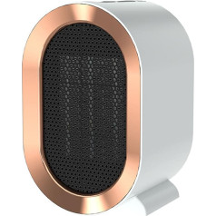 Fan Heater, Energy-Saving, Quiet, 1200 W Ceramic Fan Heater for Room, Bathroom, Living Room, Overheating Protection and Tilt Protection (White)