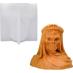 Silicone Candle Mould, 3D Silicone Mould, Candle Mould for Casting, Mysterious Girl, DIY Candles, Silicone Casting Moulds, for Craft Ornaments, Scented Candle, Handmade Soap, Silicone Resin Mould