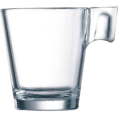 Arcoroc ARC C1360 Aroma Coffee Cup, 80 ml, Glass, Transparent, Pack of 12