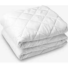 Aspire Homeware Mattress Protector - Soft Quilted Mattress Topper (White, Super King)