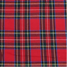 Panini Tessuti, 1 Metre x 145cm Tartan Fabric Ideal for Dressmaking: Shirts, Skirts, Kilts