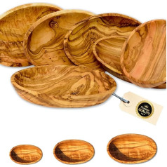 Oval Bowl LIDO (oiled). Hand-carved from olive wood. 6,3 x 2,3 inches (21x13 cm)