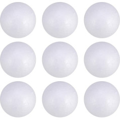 EXCEART Pack of 50 Polystyrene Foam Craft Balls for Christmas Wedding DIY Crafts and Modelling Ornaments 5 cm