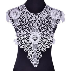 Lace Neckline Collar Embroidered Appliques Embellishments Trimming Wedding Dresses Accessories Patchwork Scrapbooking White