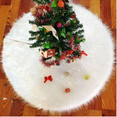 Toyvian 122 cm Skirt, Christmas Tree, White Fabric, Fabric, Decoration for Christmas Tree, Decoration