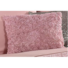 Rapport Home Decorative Cushion, 50 Percent Cotton/Polyester, Rose, 1 Count (Pack of 1)