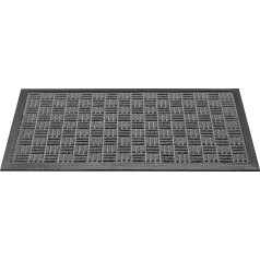 CSN Lota Outdoor Door Mat, Grey, 40 x 60 cm, Dirt Trapper Mat for Indoor and Outdoor Use, Door Mat for Outdoor Use, Carpet Non-Slip Mat for Indoors