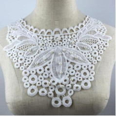 Embroidered Venise Lace Cutout Collar Embellishment Sewing Appliques Trimming Sewing Accessories Scrapbooking